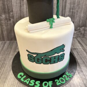 Graduation School Logo Cake