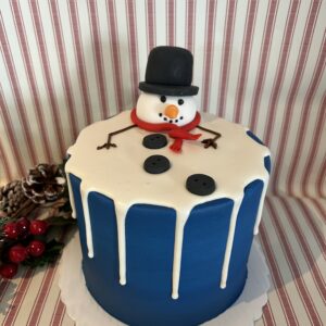 Melting Snowman Cake