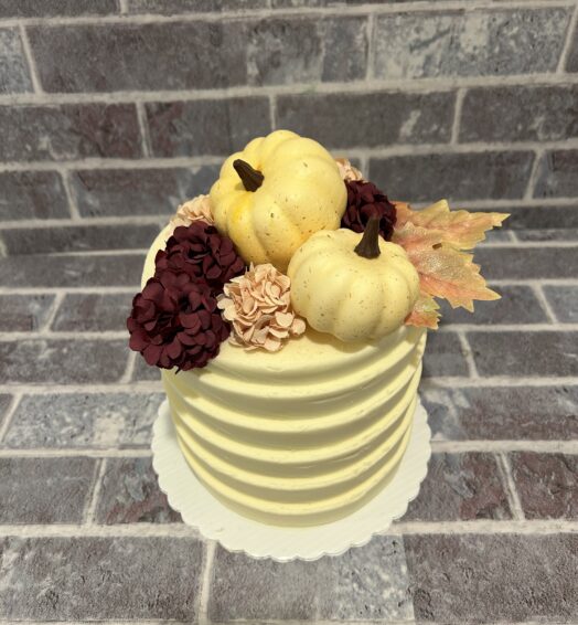 Pumpkin Floral Cake