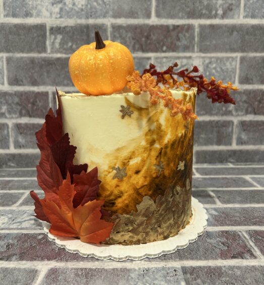 Fall Leaves Cake